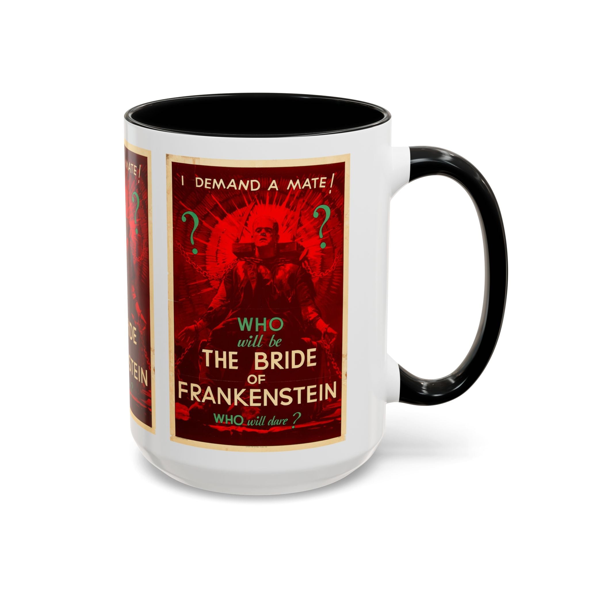 Cult Classic Movie Poster Art Accent Coffee Mug (11, 15oz) - Bride Of Frankenstein 1935 - POPvault