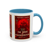 Cult Classic Movie Poster Art Accent Coffee Mug (11, 15oz) - Bride Of Frankenstein 1935 - POPvault