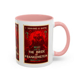 Cult Classic Movie Poster Art Accent Coffee Mug (11, 15oz) - Bride Of Frankenstein 1935 - POPvault