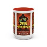 Cult Classic Movie Poster Art Accent Coffee Mug (11, 15oz) - Captive Wild Woman 1943 - POPvault