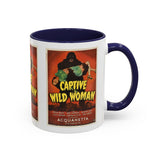 Cult Classic Movie Poster Art Accent Coffee Mug (11, 15oz) - Captive Wild Woman 1943 - POPvault