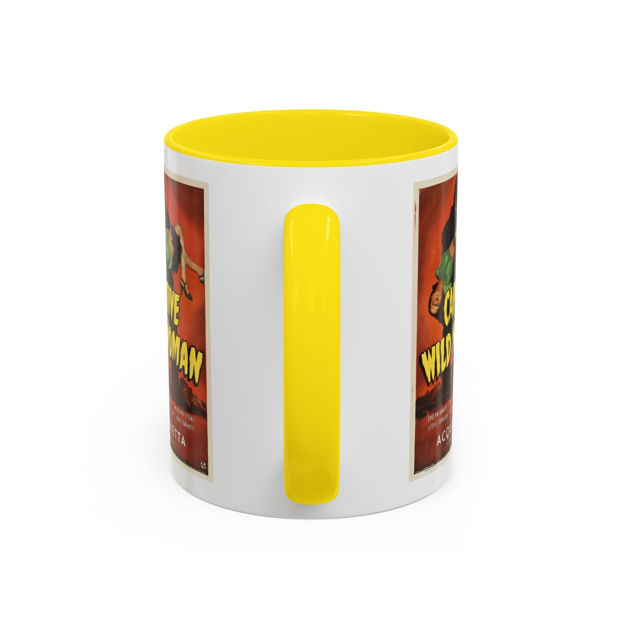 Cult Classic Movie Poster Art Accent Coffee Mug (11, 15oz) - Captive Wild Woman 1943 - POPvault