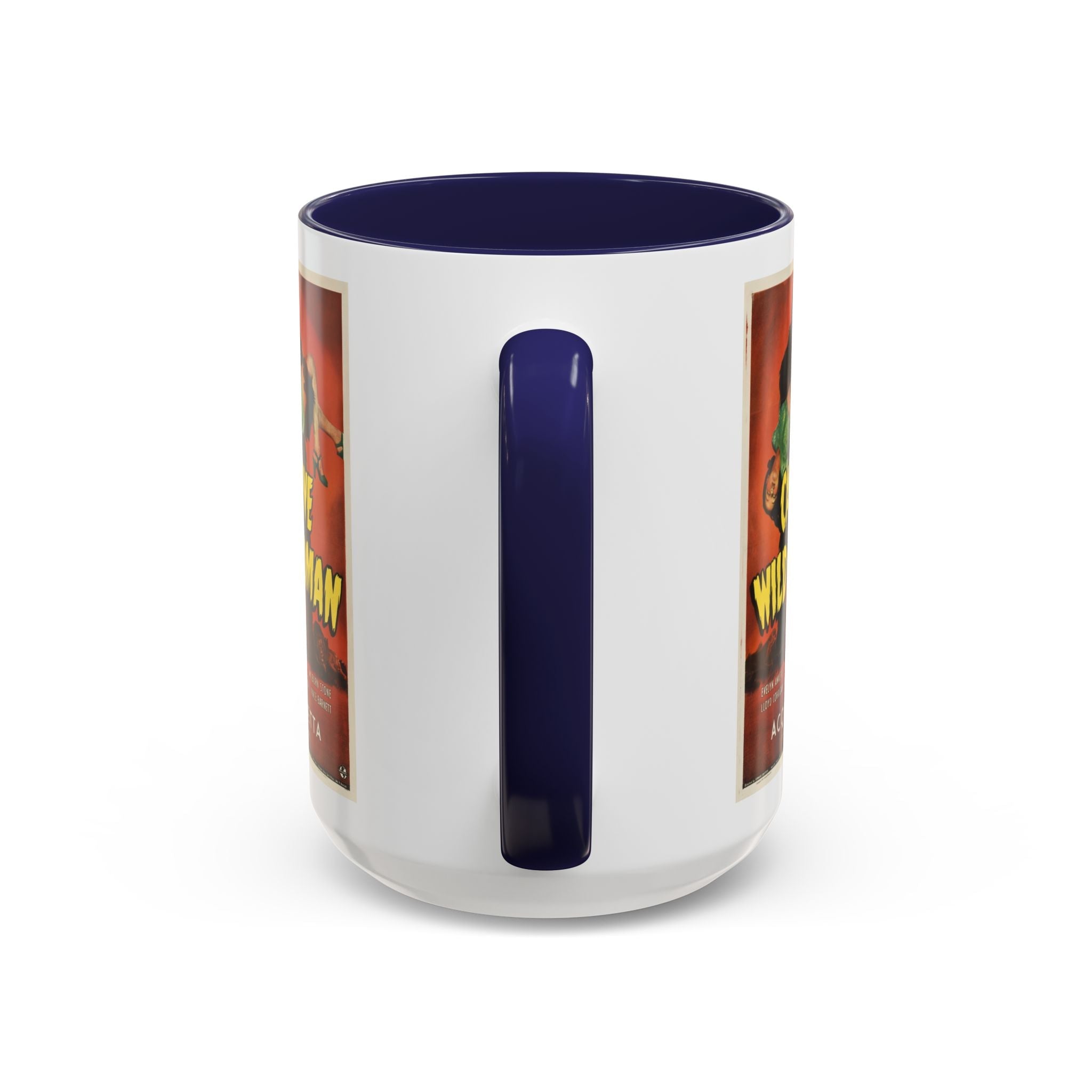 Cult Classic Movie Poster Art Accent Coffee Mug (11, 15oz) - Captive Wild Woman 1943 - POPvault