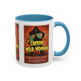 Cult Classic Movie Poster Art Accent Coffee Mug (11, 15oz) - Captive Wild Woman 1943 - POPvault