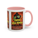 Cult Classic Movie Poster Art Accent Coffee Mug (11, 15oz) - Captive Wild Woman 1943 - POPvault