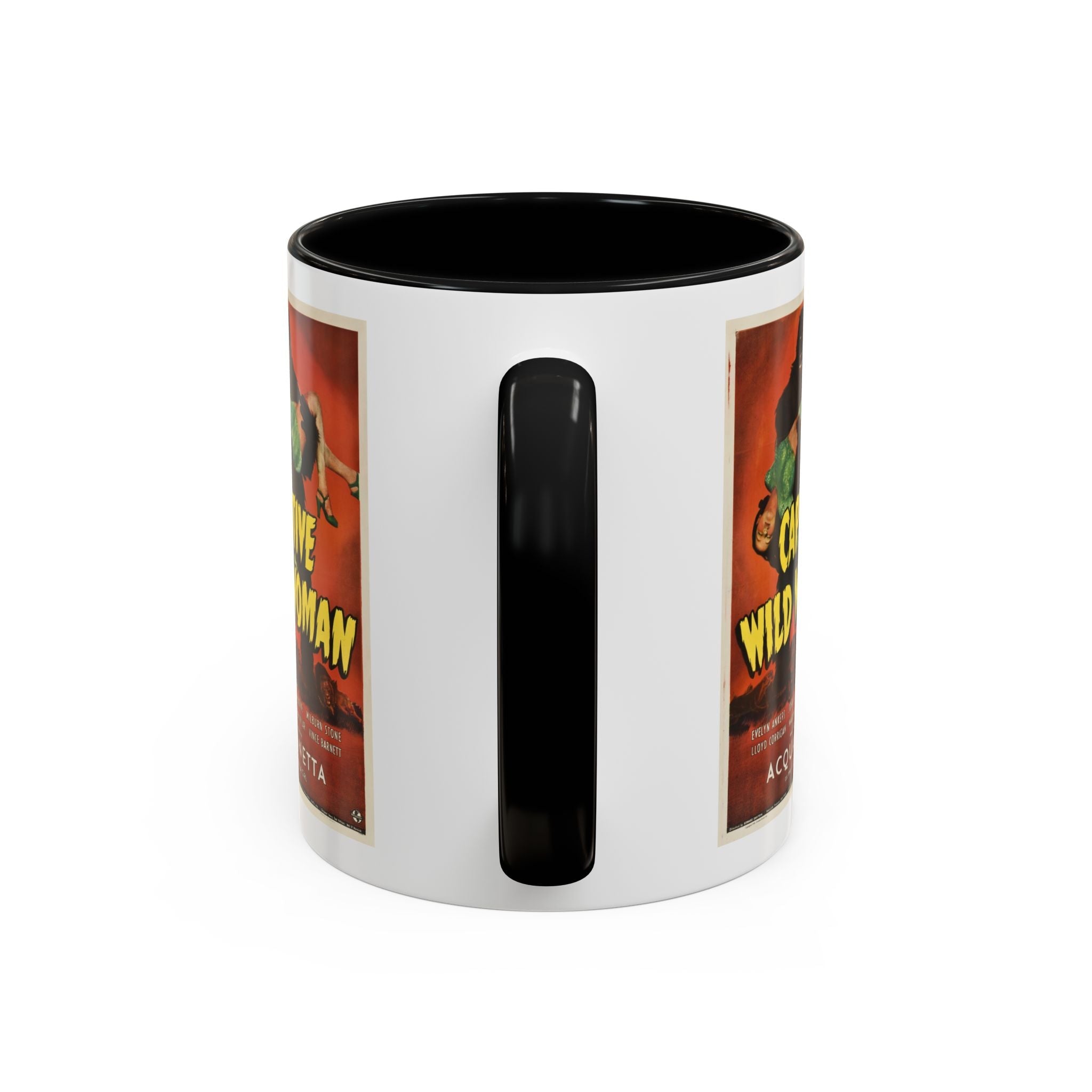 Cult Classic Movie Poster Art Accent Coffee Mug (11, 15oz) - Captive Wild Woman 1943 - POPvault