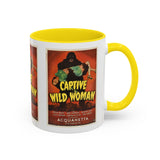Cult Classic Movie Poster Art Accent Coffee Mug (11, 15oz) - Captive Wild Woman 1943 - POPvault