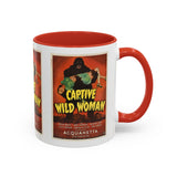 Cult Classic Movie Poster Art Accent Coffee Mug (11, 15oz) - Captive Wild Woman 1943 - POPvault