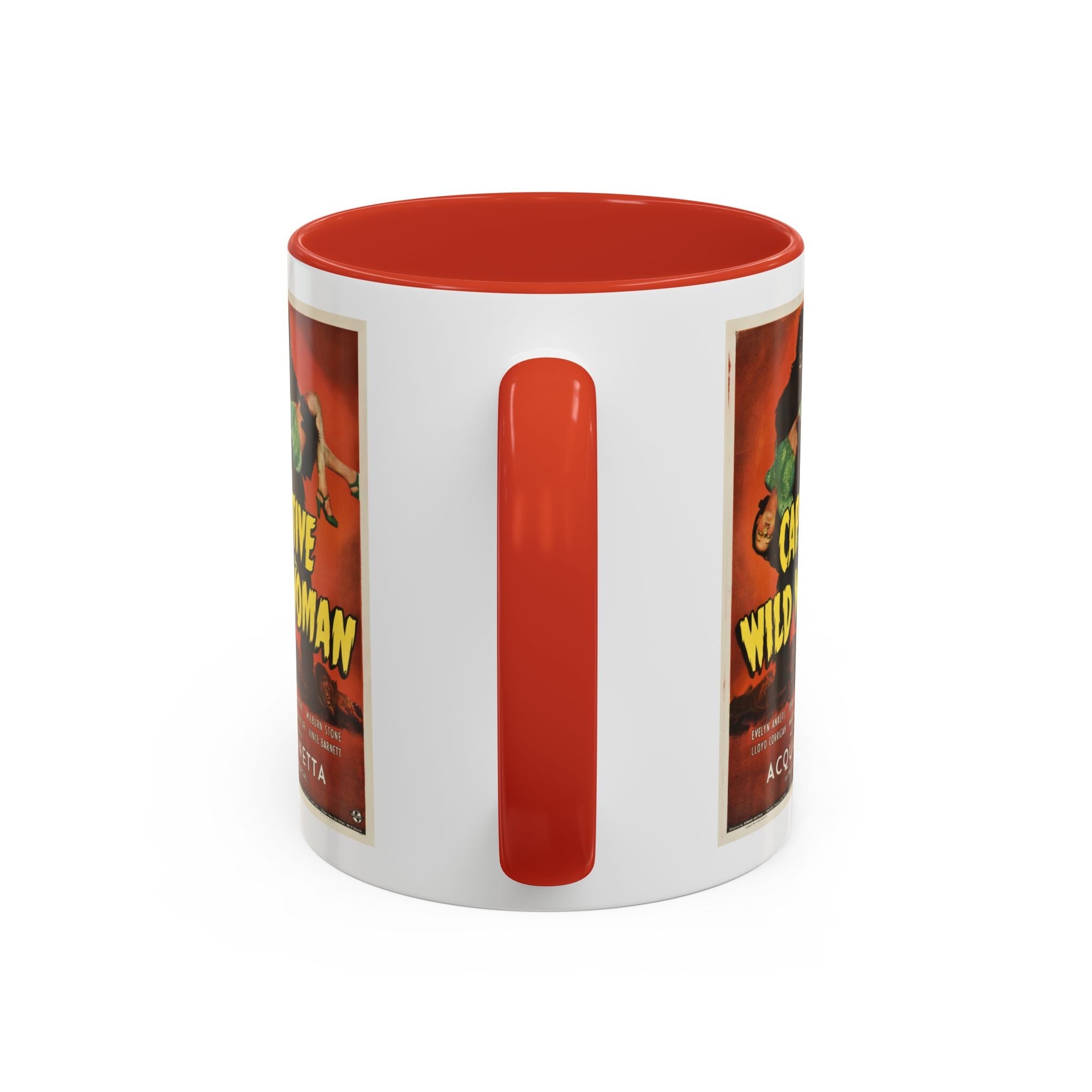 Cult Classic Movie Poster Art Accent Coffee Mug (11, 15oz) - Captive Wild Woman 1943 - POPvault