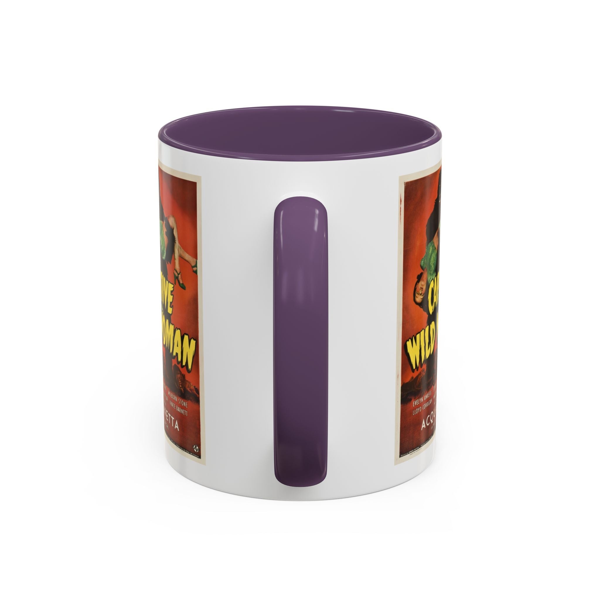 Cult Classic Movie Poster Art Accent Coffee Mug (11, 15oz) - Captive Wild Woman 1943 - POPvault