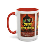 Cult Classic Movie Poster Art Accent Coffee Mug (11, 15oz) - Captive Wild Woman 1943 - POPvault
