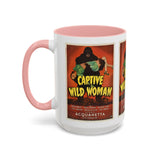 Cult Classic Movie Poster Art Accent Coffee Mug (11, 15oz) - Captive Wild Woman 1943 - POPvault