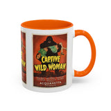 Cult Classic Movie Poster Art Accent Coffee Mug (11, 15oz) - Captive Wild Woman 1943 - POPvault