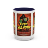 Cult Classic Movie Poster Art Accent Coffee Mug (11, 15oz) - Captive Wild Woman 1943 - POPvault