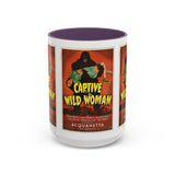 Cult Classic Movie Poster Art Accent Coffee Mug (11, 15oz) - Captive Wild Woman 1943 - POPvault