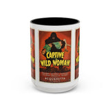 Cult Classic Movie Poster Art Accent Coffee Mug (11, 15oz) - Captive Wild Woman 1943 - POPvault