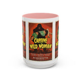 Cult Classic Movie Poster Art Accent Coffee Mug (11, 15oz) - Captive Wild Woman 1943 - POPvault