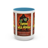 Cult Classic Movie Poster Art Accent Coffee Mug (11, 15oz) - Captive Wild Woman 1943 - POPvault