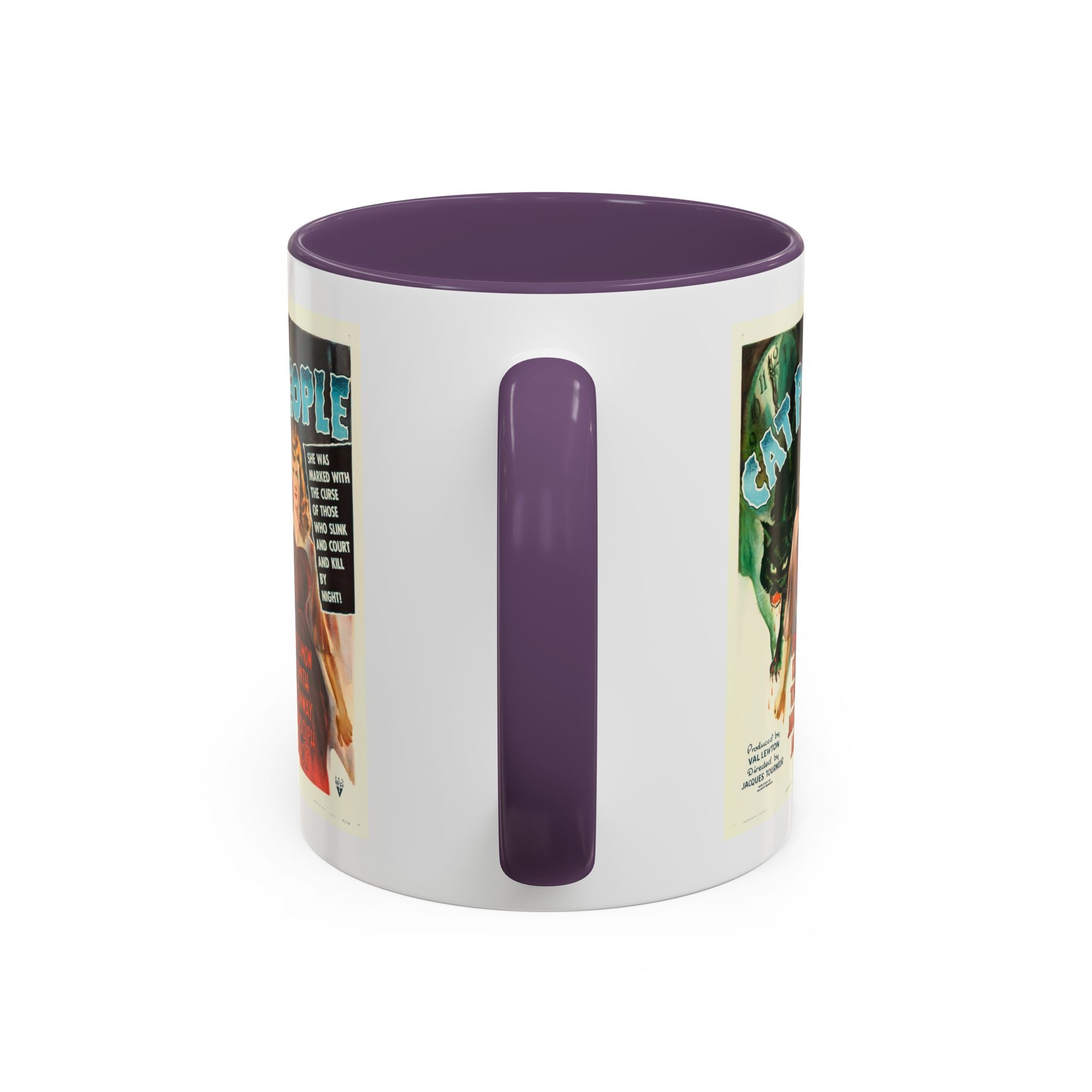Cult Classic Movie Poster Art Accent Coffee Mug (11, 15oz) - Cat People 1942 - POPvault