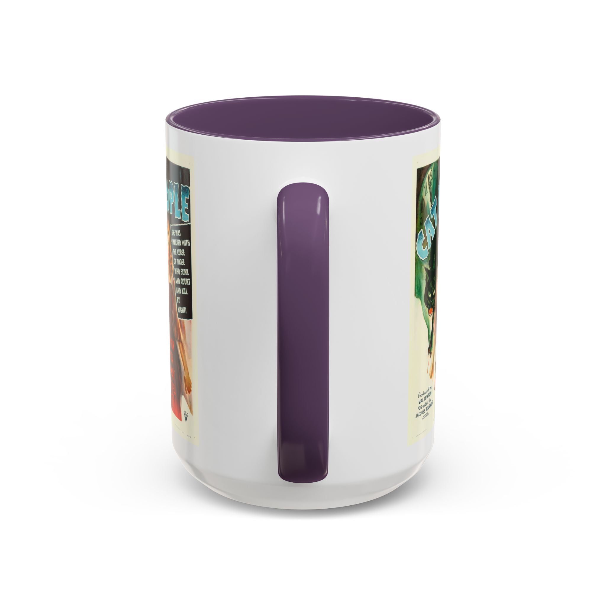 Cult Classic Movie Poster Art Accent Coffee Mug (11, 15oz) - Cat People 1942 - POPvault
