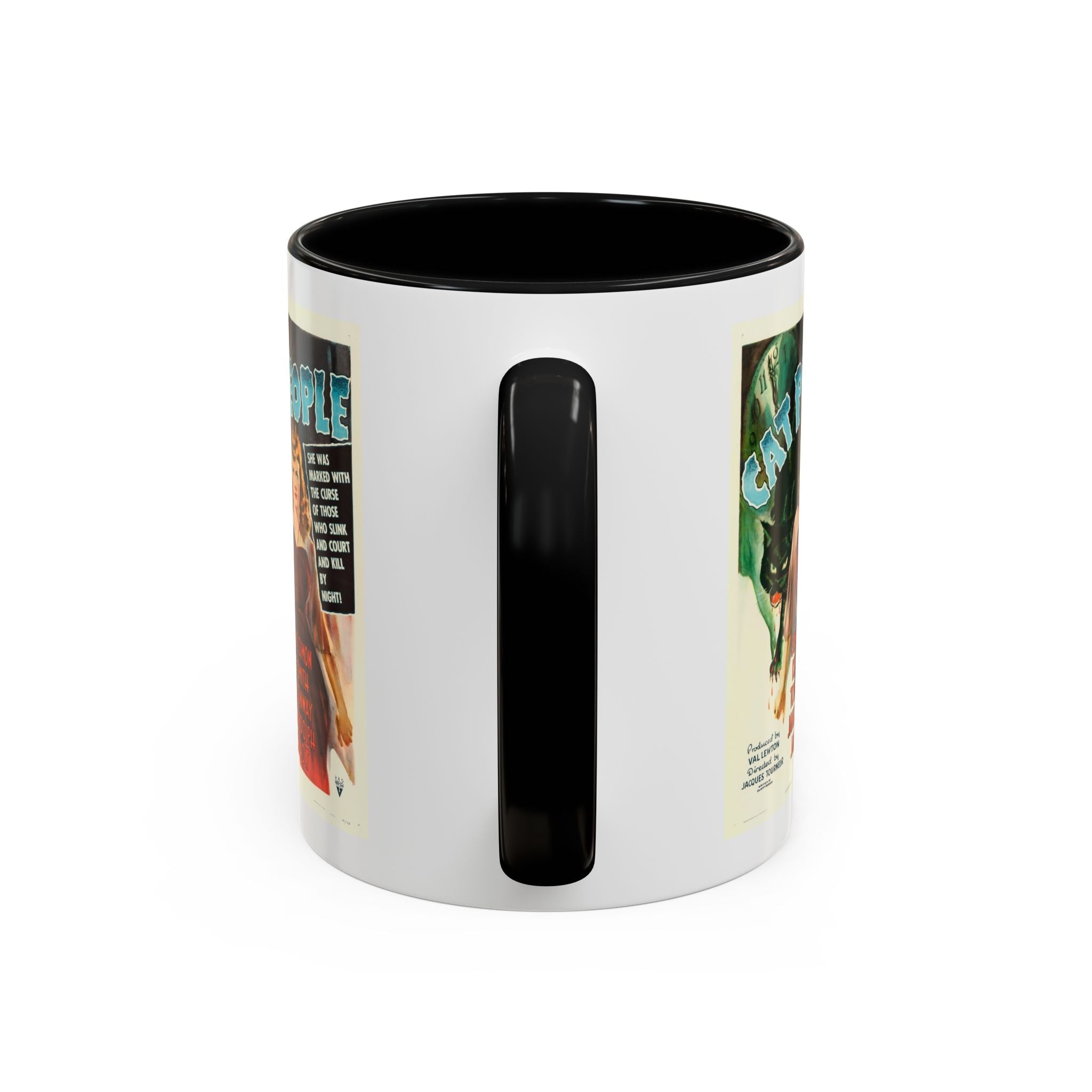 Cult Classic Movie Poster Art Accent Coffee Mug (11, 15oz) - Cat People 1942 - POPvault