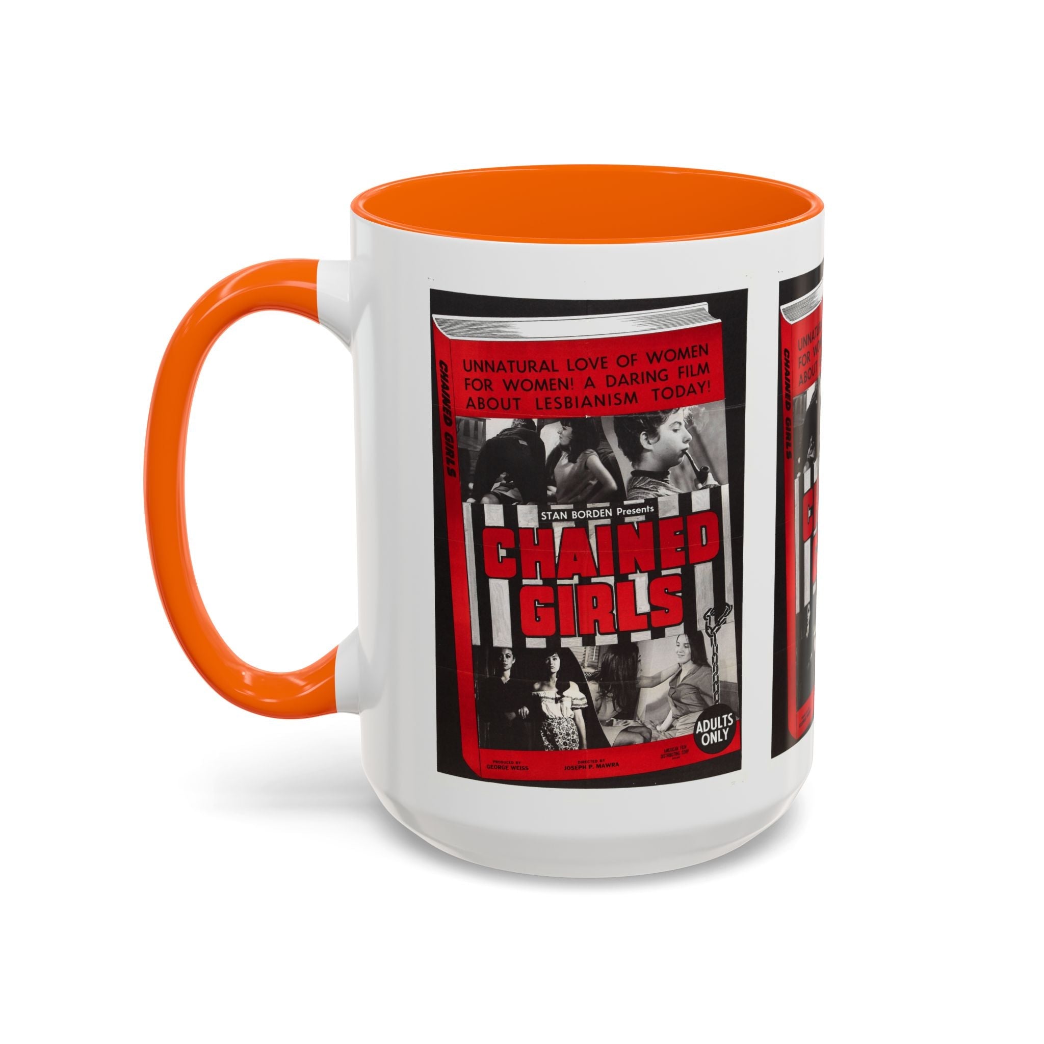 Cult Classic Movie Poster Art Accent Coffee Mug (11, 15oz) - Chained Girls 1965 - POPvault
