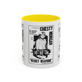 Cult Classic Movie Poster Art Accent Coffee Mug (11, 15oz) - Chesty Morgan Deadly Weapons 1974 - POPvault