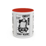 Cult Classic Movie Poster Art Accent Coffee Mug (11, 15oz) - Chesty Morgan Deadly Weapons 1974 - POPvault