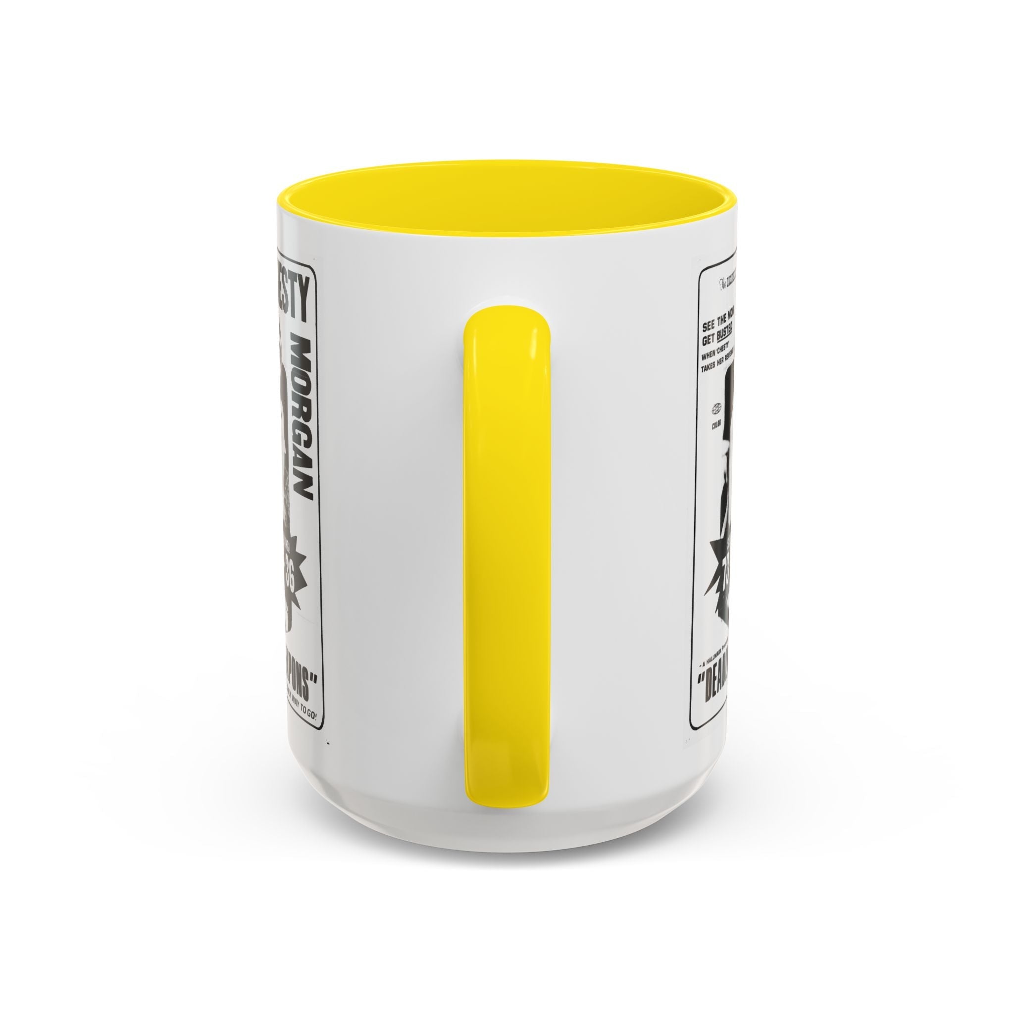 Cult Classic Movie Poster Art Accent Coffee Mug (11, 15oz) - Chesty Morgan Deadly Weapons 1974 - POPvault
