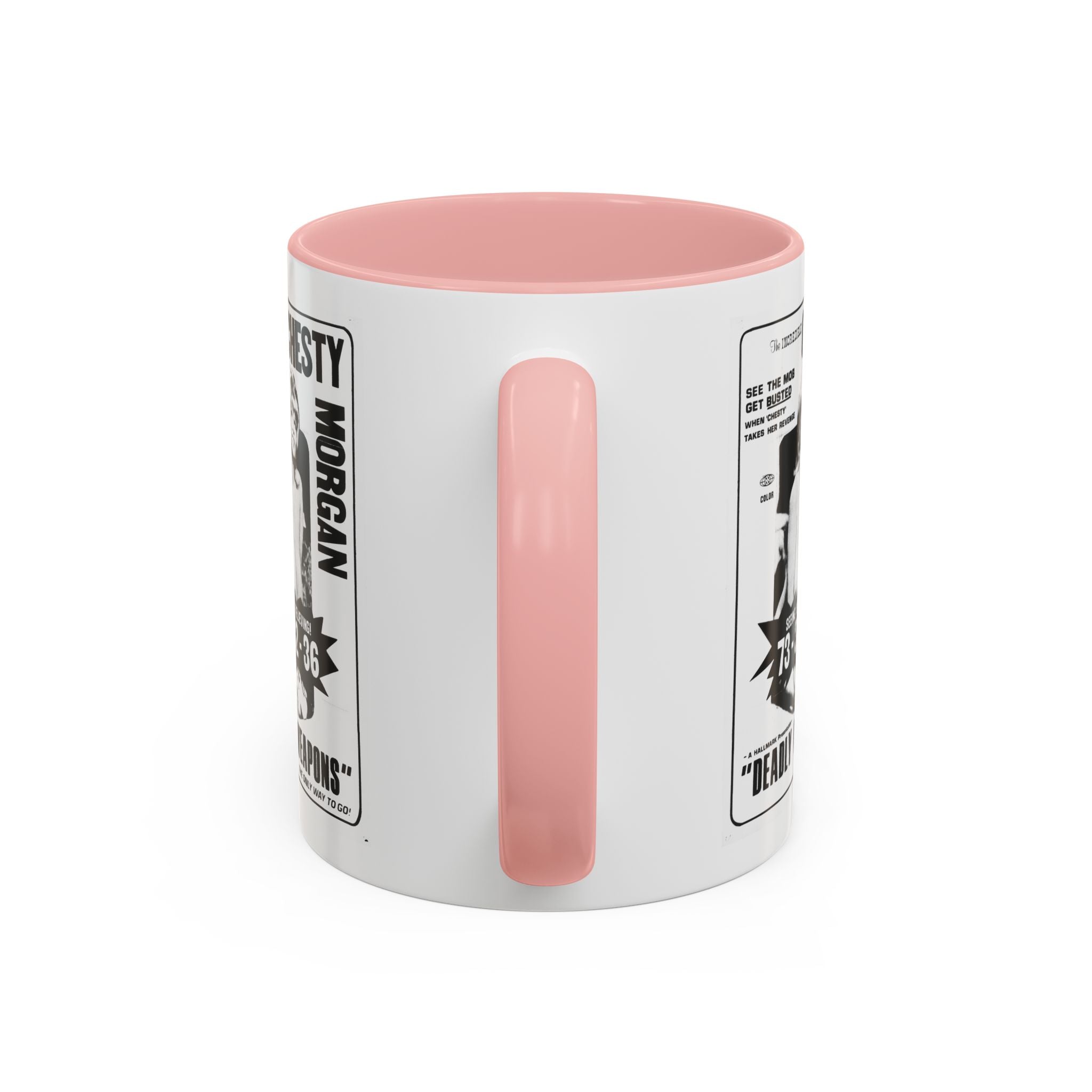 Cult Classic Movie Poster Art Accent Coffee Mug (11, 15oz) - Chesty Morgan Deadly Weapons 1974 - POPvault