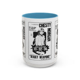 Cult Classic Movie Poster Art Accent Coffee Mug (11, 15oz) - Chesty Morgan Deadly Weapons 1974 - POPvault