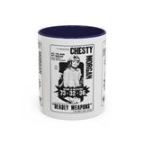 Cult Classic Movie Poster Art Accent Coffee Mug (11, 15oz) - Chesty Morgan Deadly Weapons 1974 - POPvault