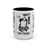 Cult Classic Movie Poster Art Accent Coffee Mug (11, 15oz) - Chesty Morgan Deadly Weapons 1974 - POPvault