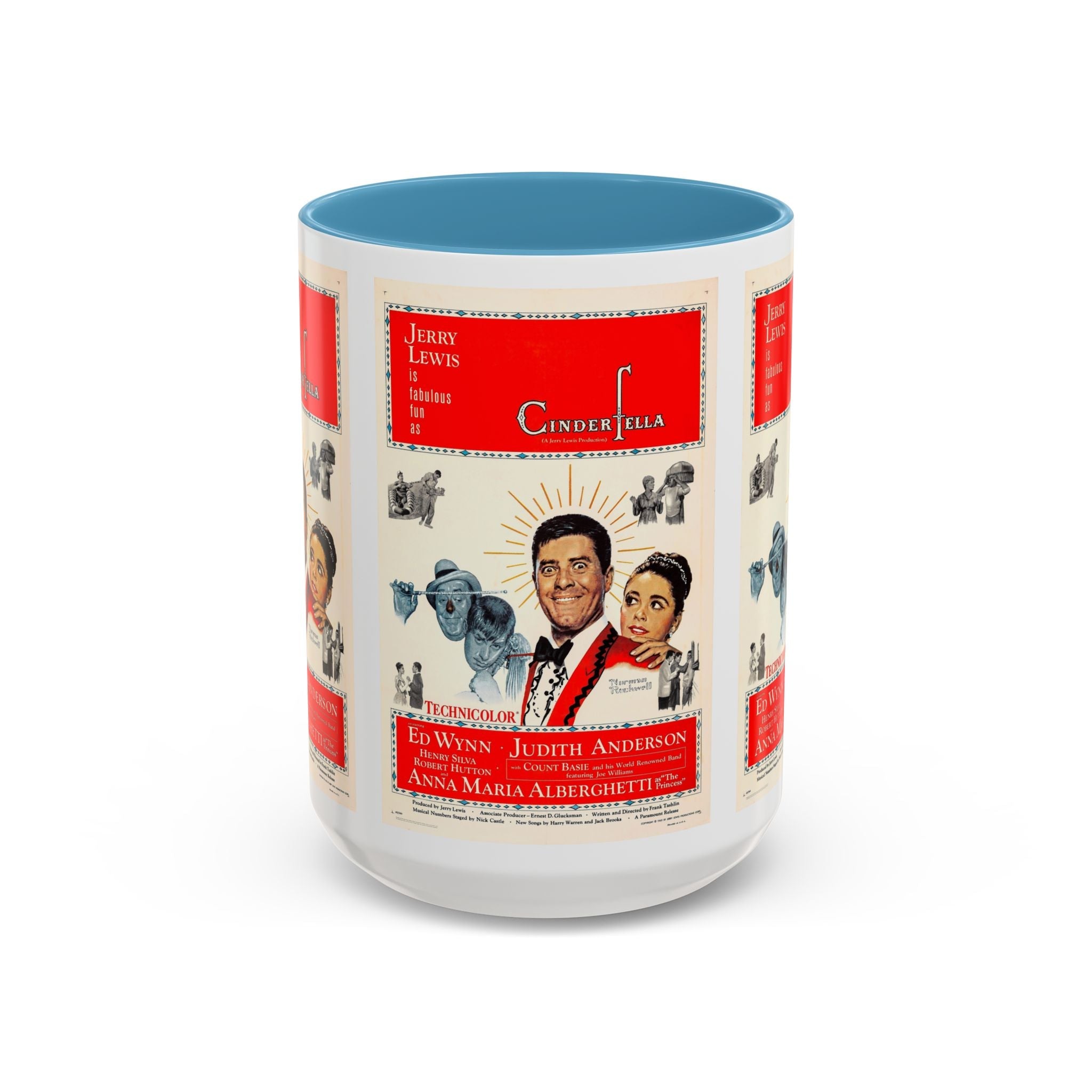 Cult Classic Movie Poster Art Accent Coffee Mug (11, 15oz) - Cinderfella | Jerry Lewis 1960 - POPvault