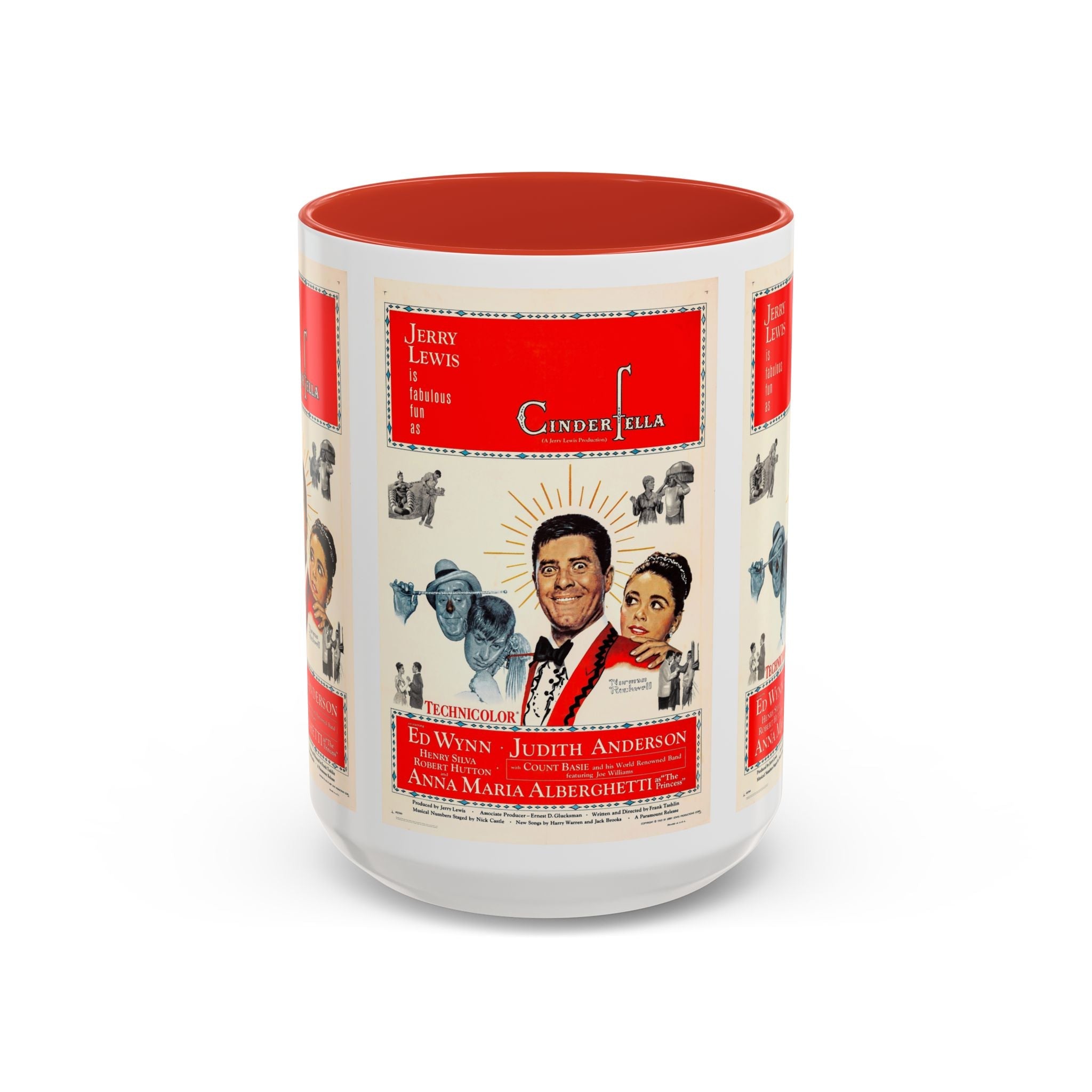 Cult Classic Movie Poster Art Accent Coffee Mug (11, 15oz) - Cinderfella | Jerry Lewis 1960 - POPvault