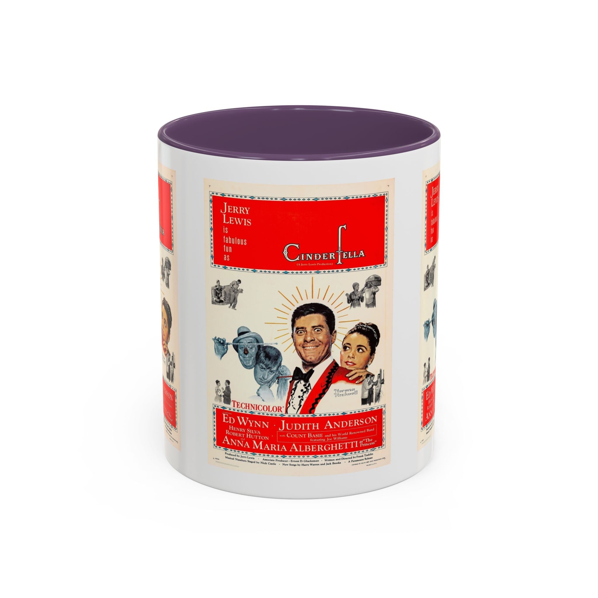 Cult Classic Movie Poster Art Accent Coffee Mug (11, 15oz) - Cinderfella | Jerry Lewis 1960 - POPvault