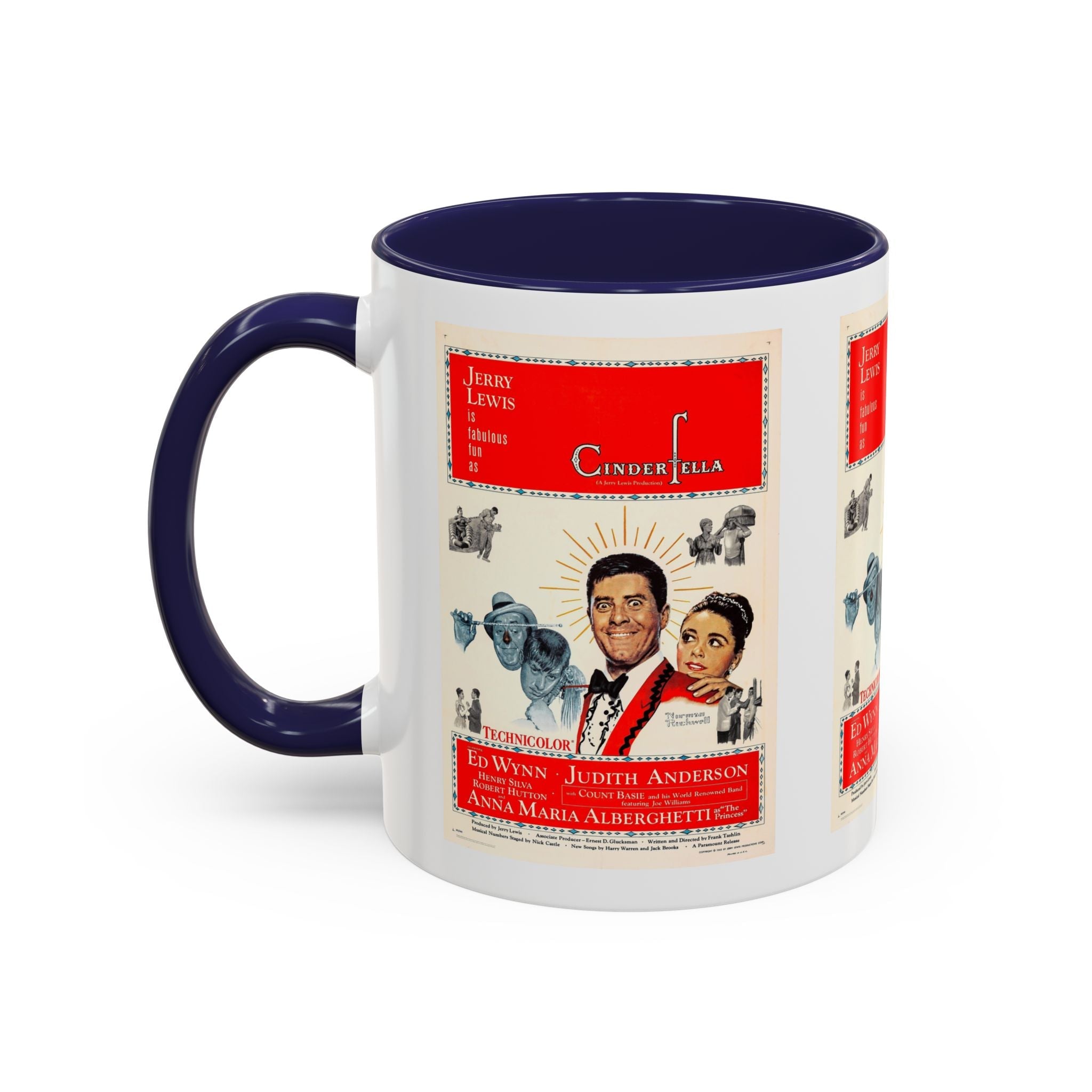 Cult Classic Movie Poster Art Accent Coffee Mug (11, 15oz) - Cinderfella | Jerry Lewis 1960 - POPvault