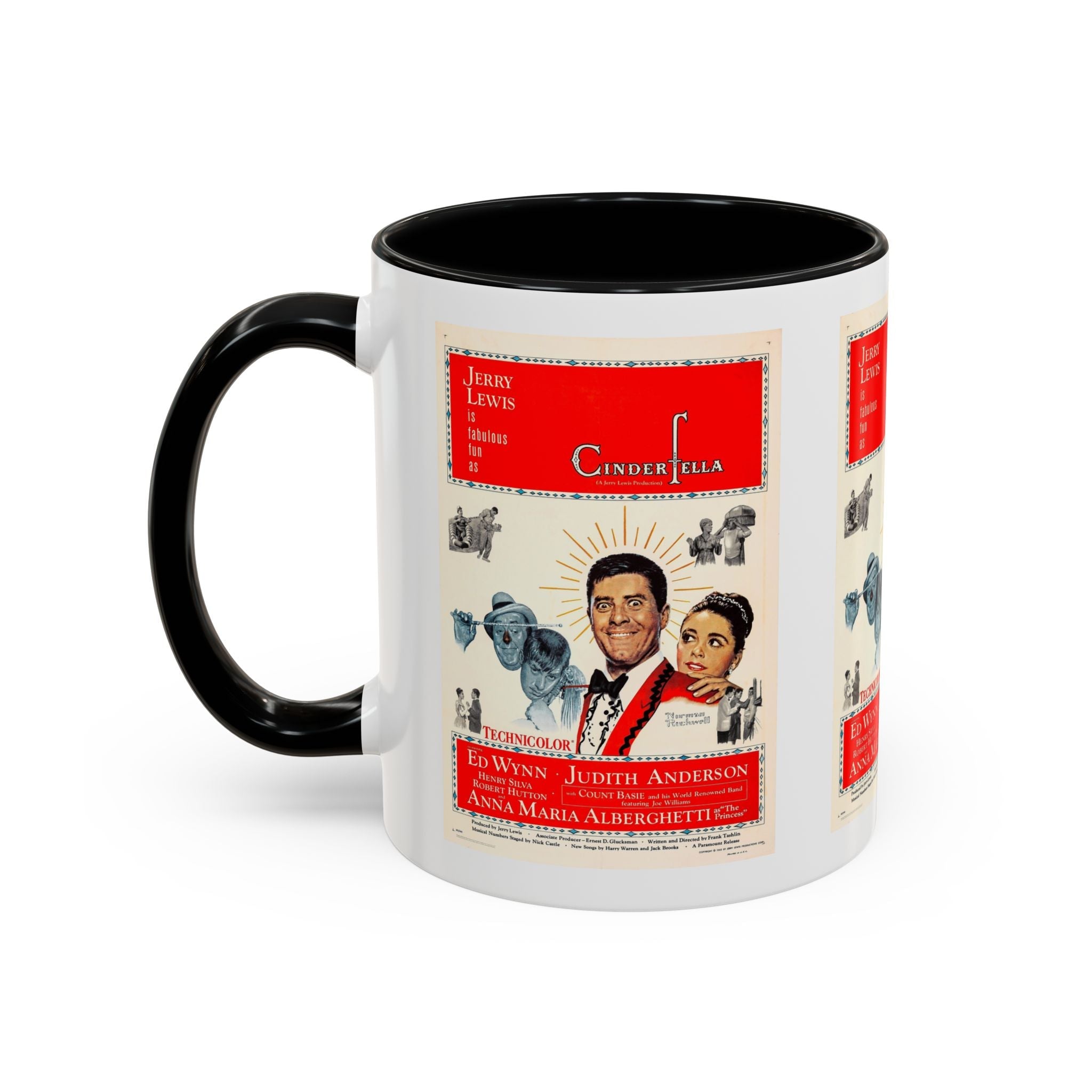 Cult Classic Movie Poster Art Accent Coffee Mug (11, 15oz) - Cinderfella | Jerry Lewis 1960 - POPvault