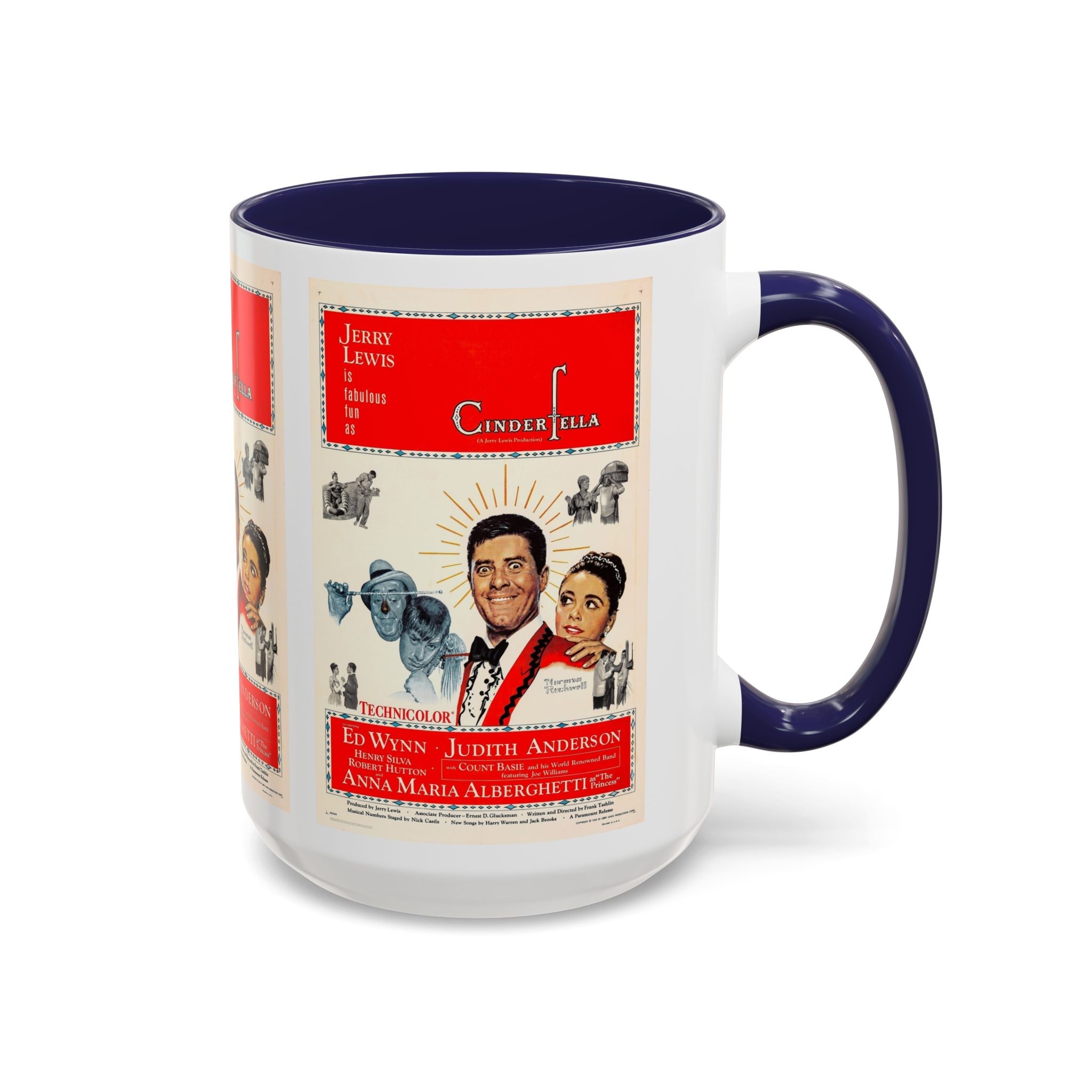 Cult Classic Movie Poster Art Accent Coffee Mug (11, 15oz) - Cinderfella | Jerry Lewis 1960 - POPvault