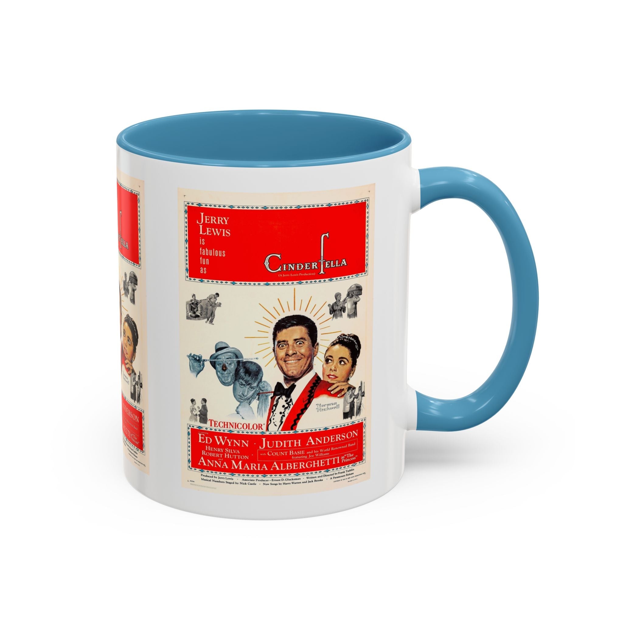 Cult Classic Movie Poster Art Accent Coffee Mug (11, 15oz) - Cinderfella | Jerry Lewis 1960 - POPvault