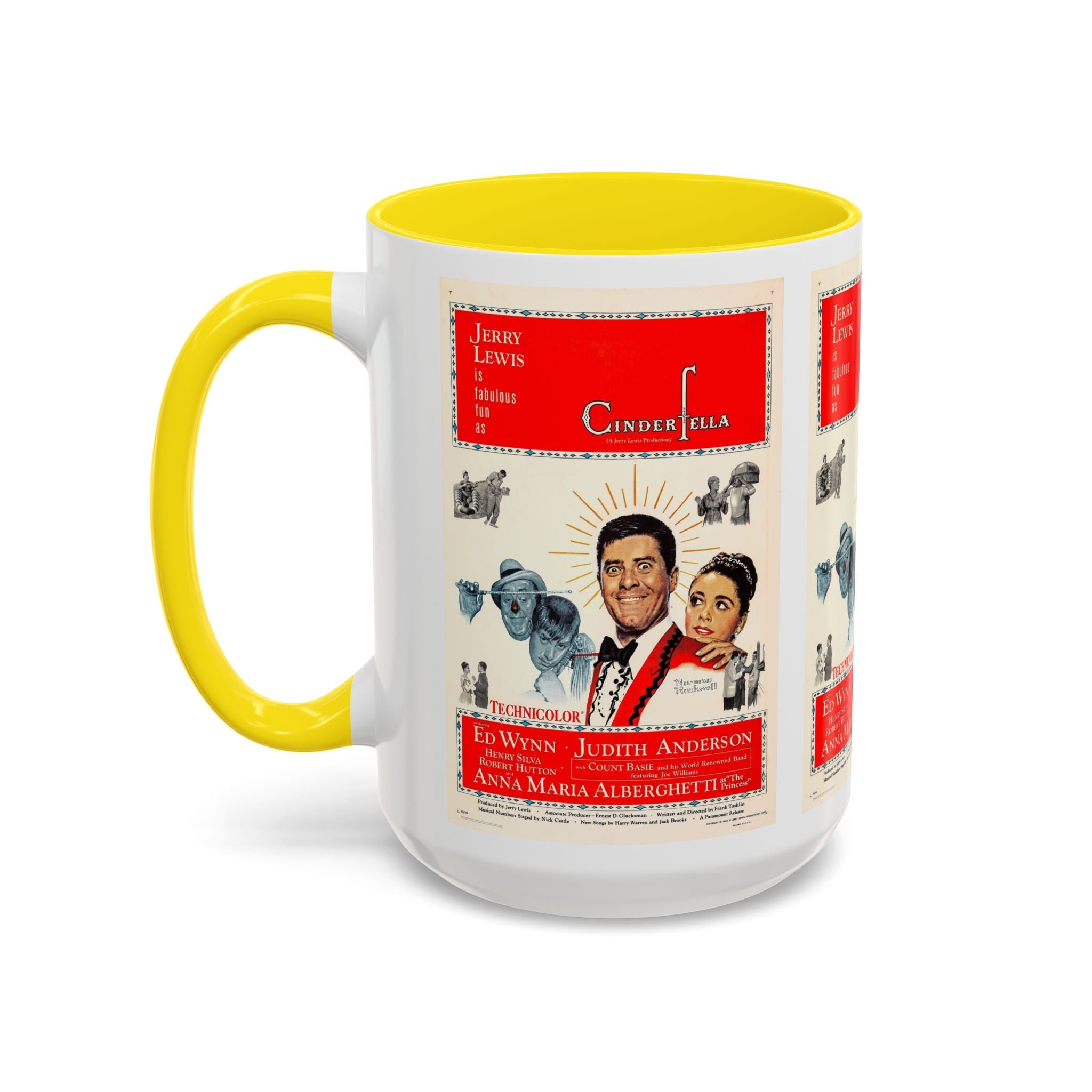 Cult Classic Movie Poster Art Accent Coffee Mug (11, 15oz) - Cinderfella | Jerry Lewis 1960 - POPvault