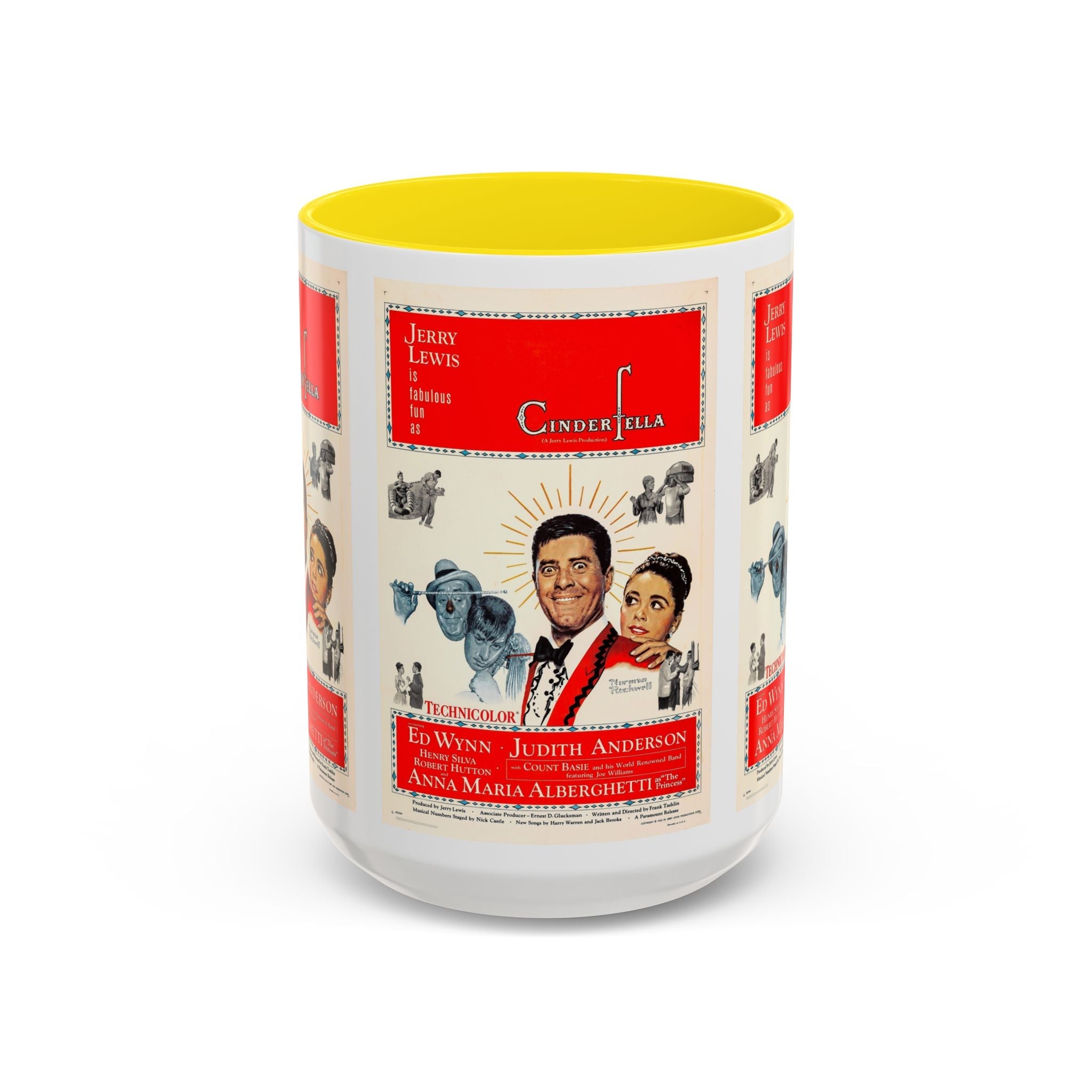 Cult Classic Movie Poster Art Accent Coffee Mug (11, 15oz) - Cinderfella | Jerry Lewis 1960 - POPvault