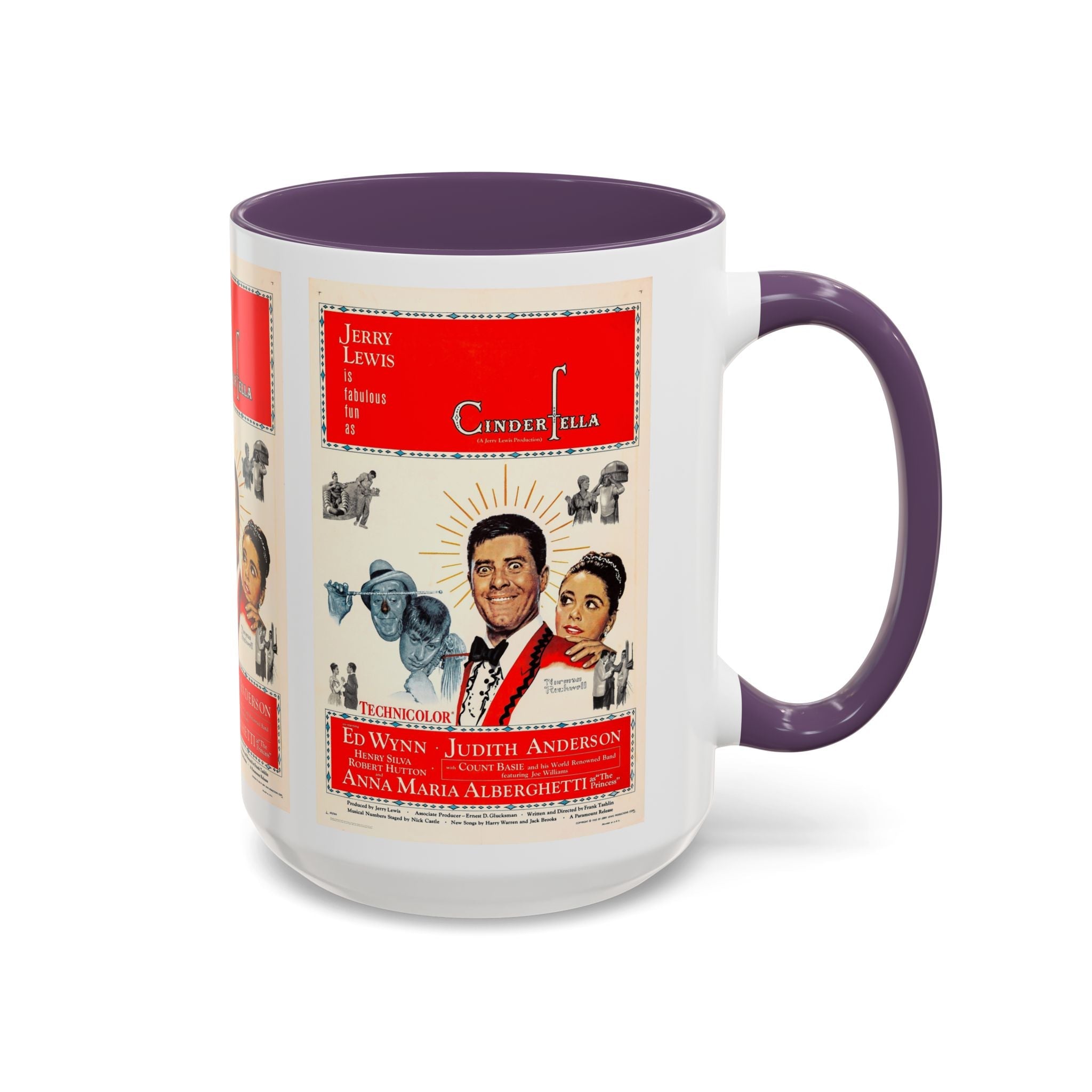 Cult Classic Movie Poster Art Accent Coffee Mug (11, 15oz) - Cinderfella | Jerry Lewis 1960 - POPvault