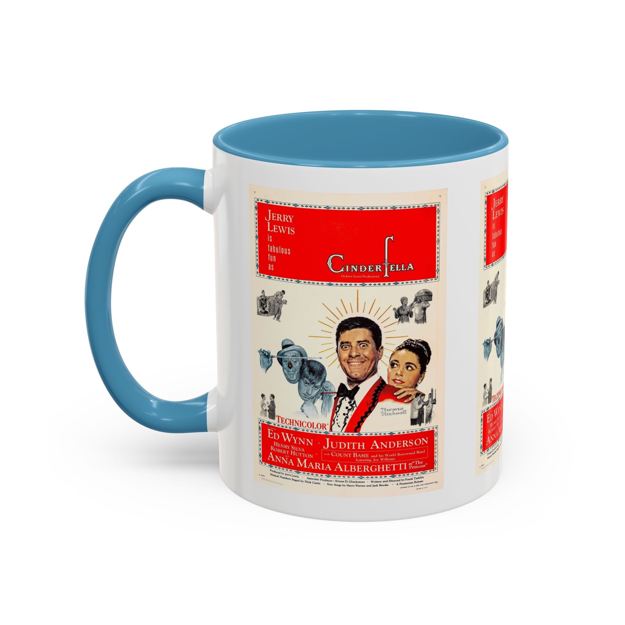 Cult Classic Movie Poster Art Accent Coffee Mug (11, 15oz) - Cinderfella | Jerry Lewis 1960 - POPvault