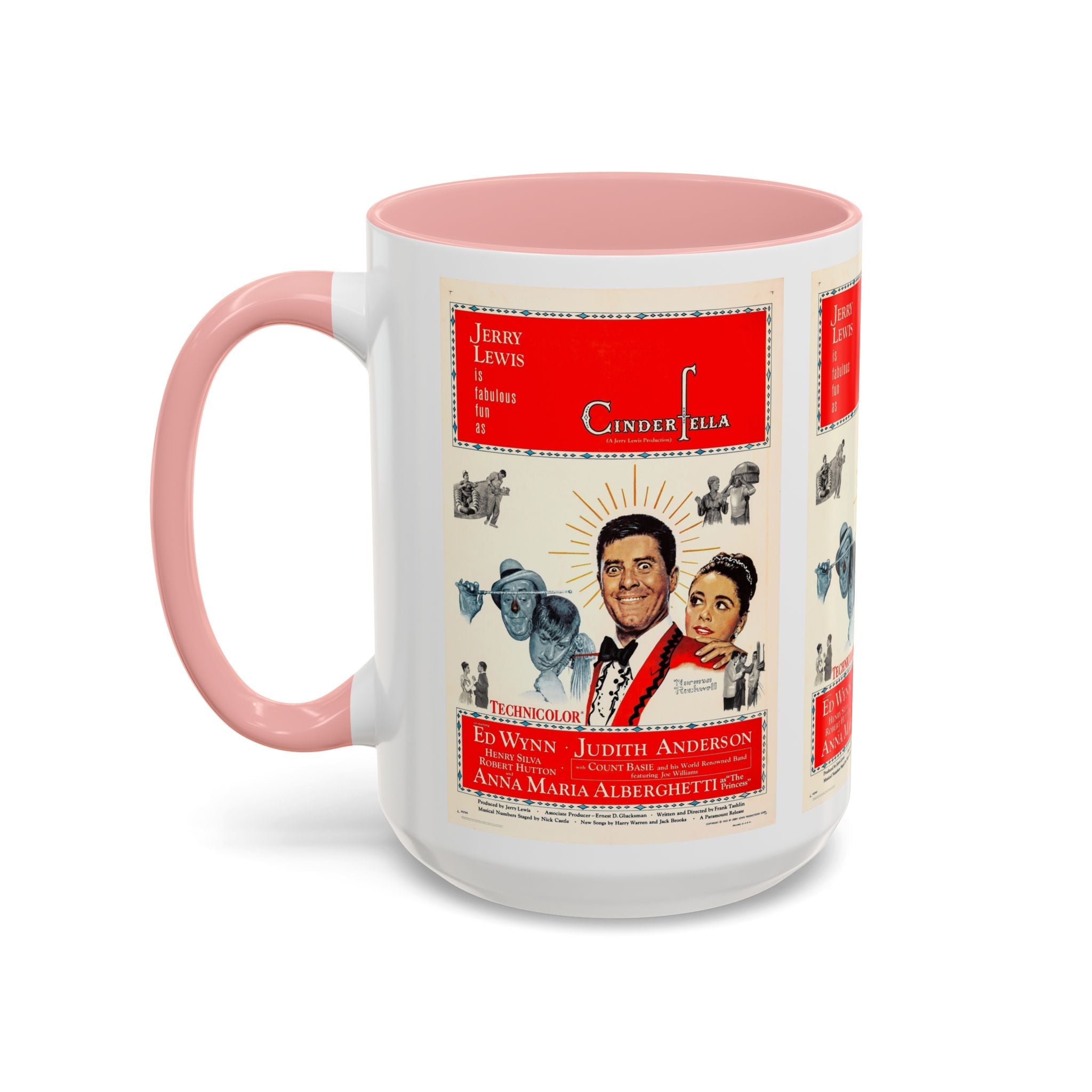 Cult Classic Movie Poster Art Accent Coffee Mug (11, 15oz) - Cinderfella | Jerry Lewis 1960 - POPvault