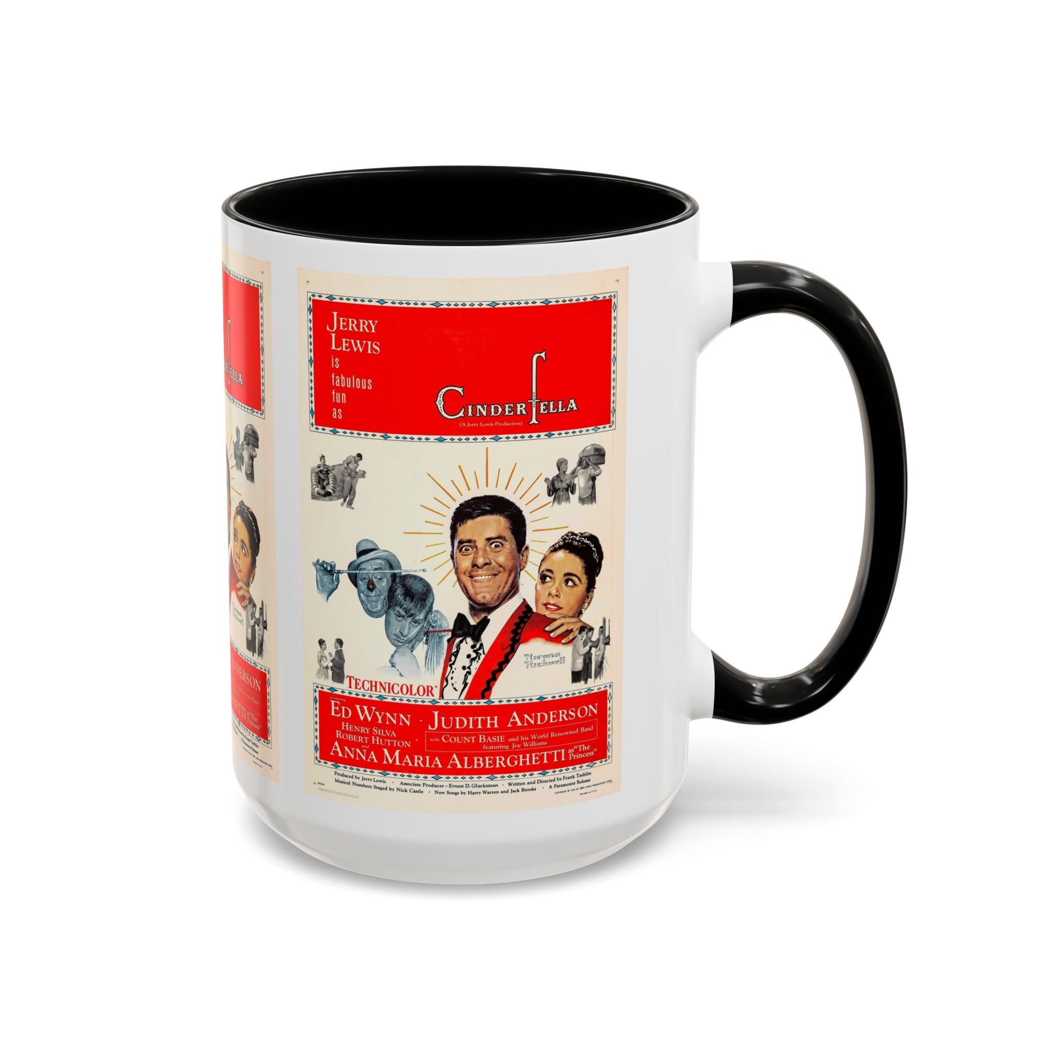Cult Classic Movie Poster Art Accent Coffee Mug (11, 15oz) - Cinderfella | Jerry Lewis 1960 - POPvault