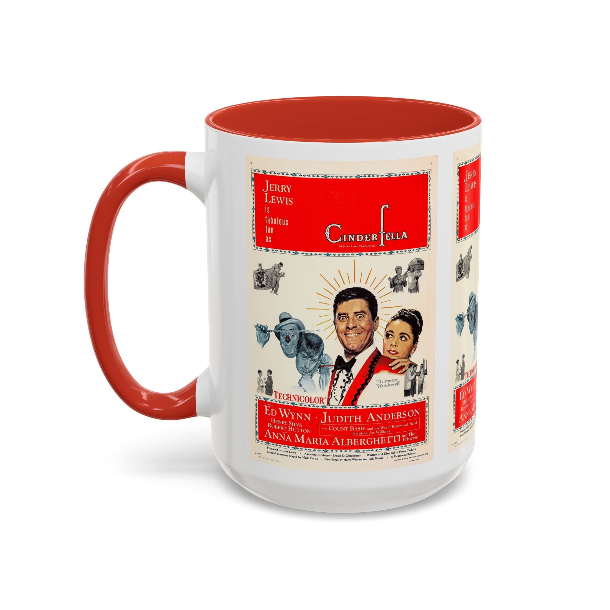 Cult Classic Movie Poster Art Accent Coffee Mug (11, 15oz) - Cinderfella | Jerry Lewis 1960 - POPvault