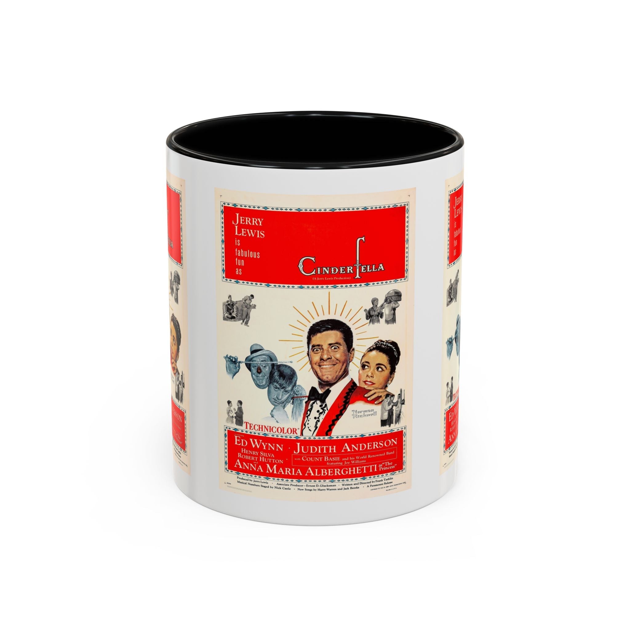 Cult Classic Movie Poster Art Accent Coffee Mug (11, 15oz) - Cinderfella | Jerry Lewis 1960 - POPvault