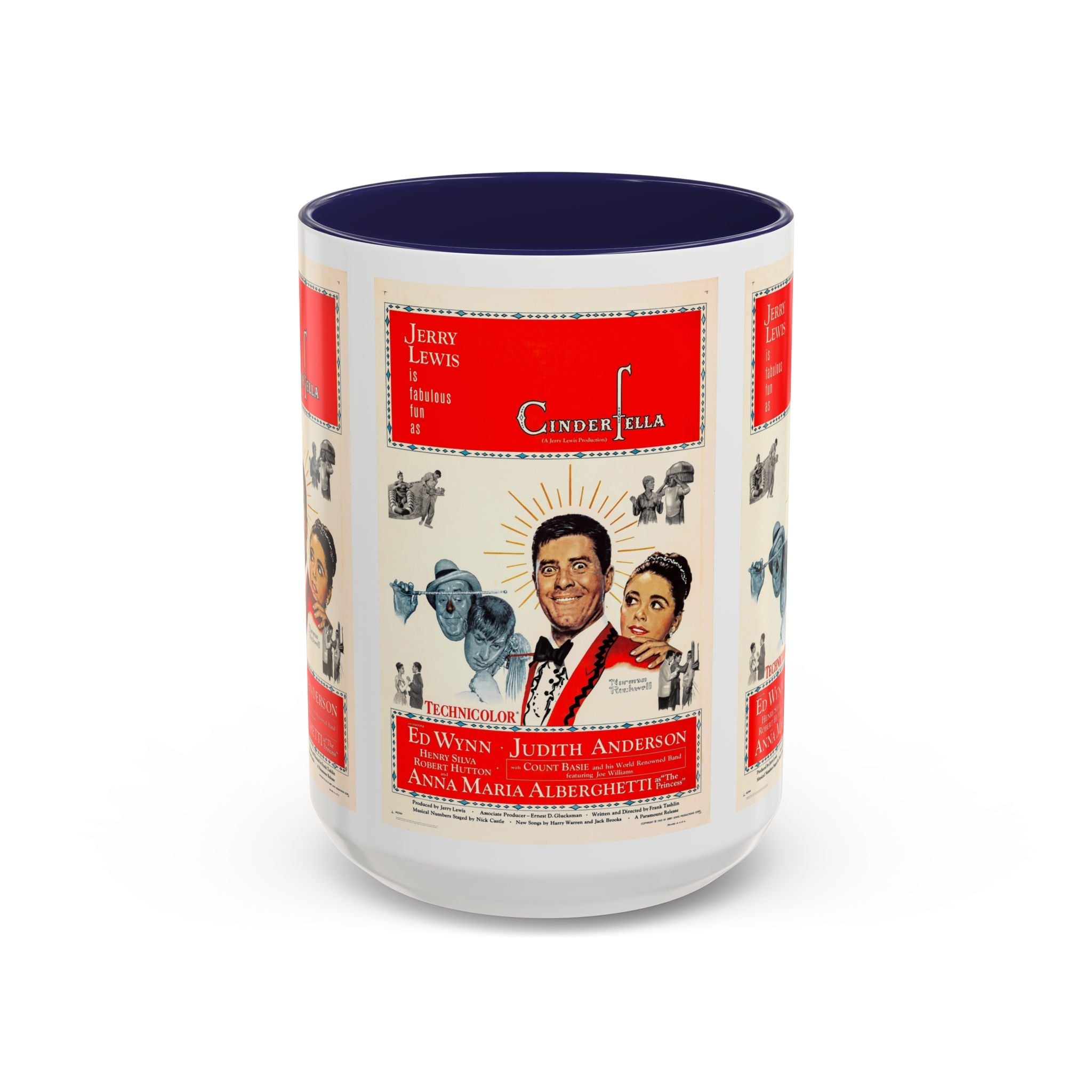Cult Classic Movie Poster Art Accent Coffee Mug (11, 15oz) - Cinderfella | Jerry Lewis 1960 - POPvault