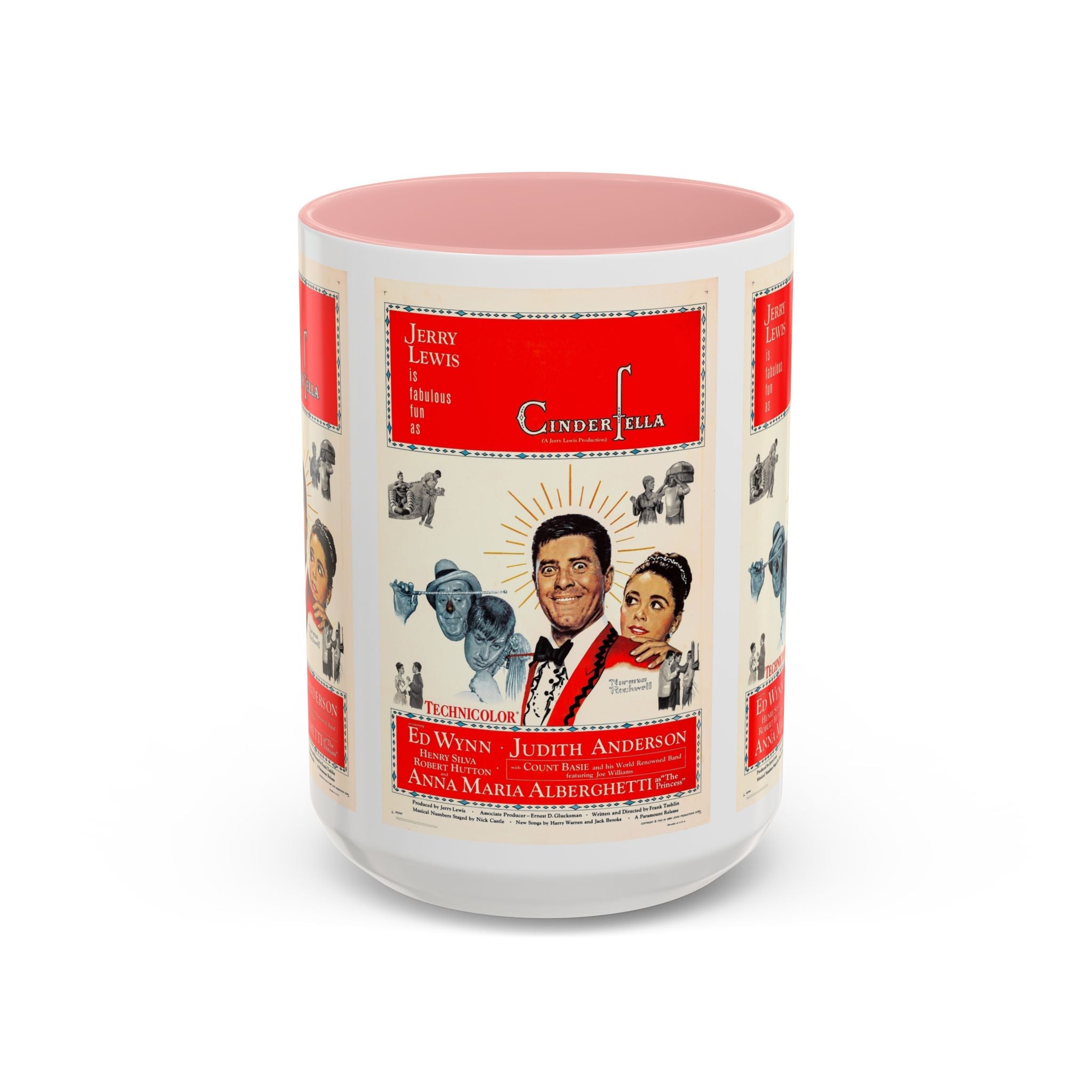 Cult Classic Movie Poster Art Accent Coffee Mug (11, 15oz) - Cinderfella | Jerry Lewis 1960 - POPvault